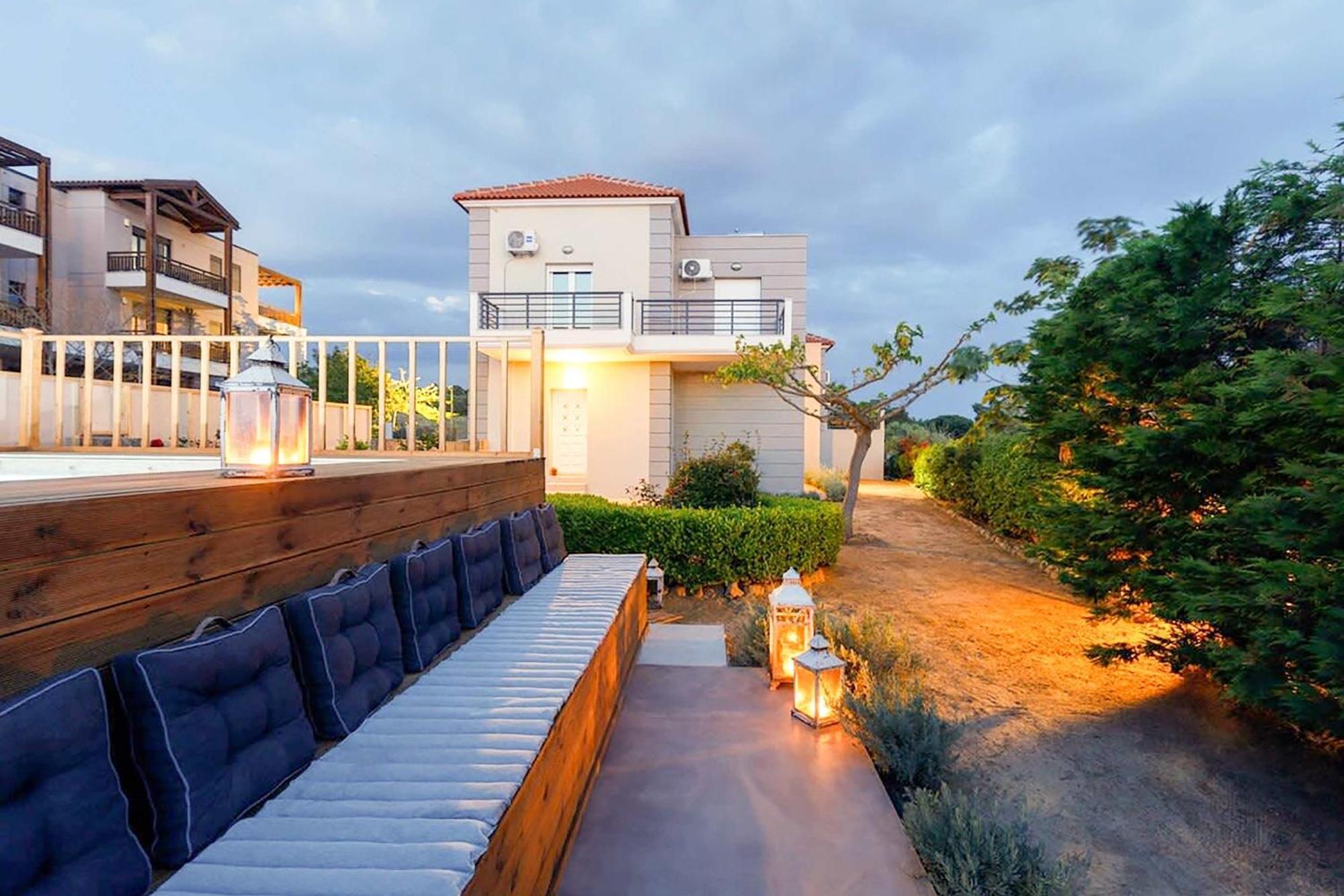 Navarino Captains Villa - Lux Private Pool Retreat マラトポリス エクステリア 写真