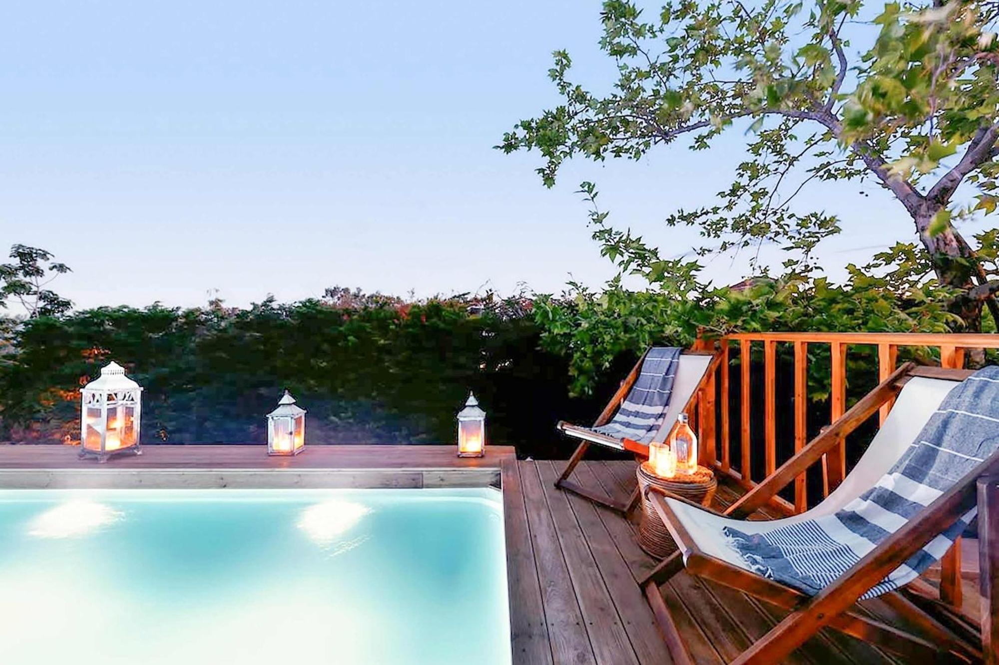 Navarino Captains Villa - Lux Private Pool Retreat マラトポリス エクステリア 写真