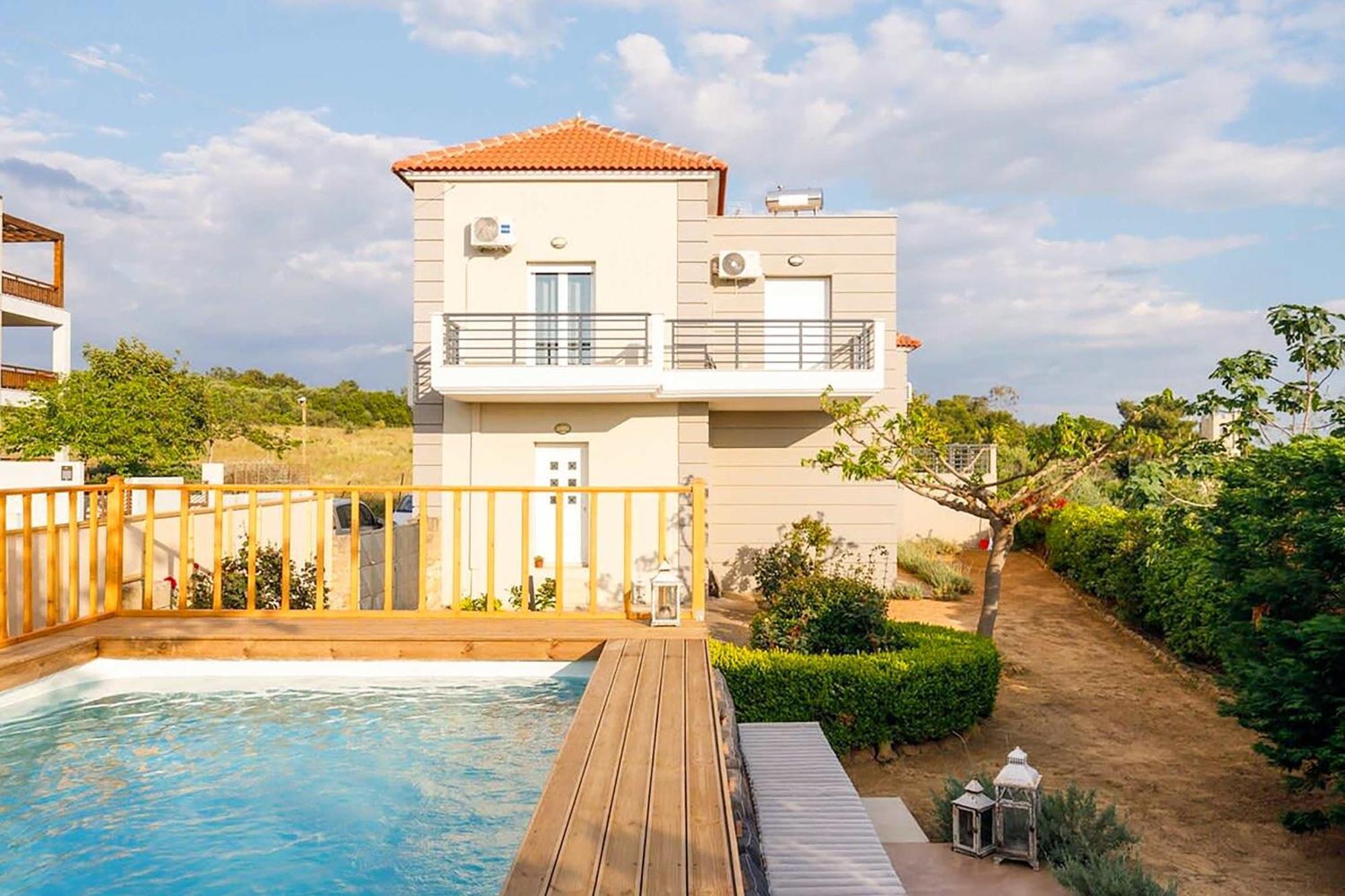 Navarino Captains Villa - Lux Private Pool Retreat マラトポリス エクステリア 写真